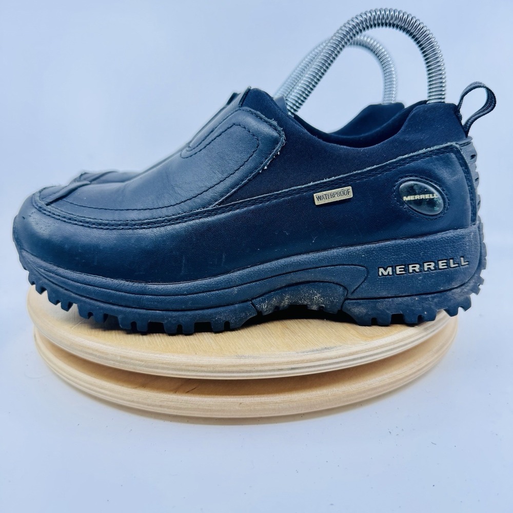 Merrell Shiver Moc Shoes Womens 6 Black Insulated Winter Slip On Comfort Clogs
